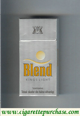 Blend Light silver cigarettes Sweden